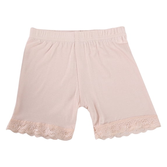 ATOGUTA Girls Undershorts Cartwheel Shorts Breathable Comfy Under Dress Summer Shorts Beige, Size 2T-15