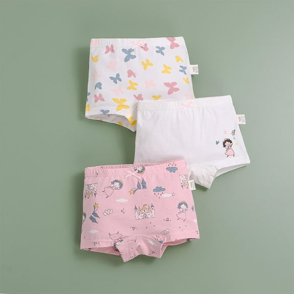 ATOGUTA Girls Underwear 2T-8 Boyshort Little Girls' Underwear Toddler Undies 3-Pack