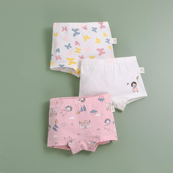 ATOGUTA Girls Underwear 2T-8 Boyshort Little Girls' Underwear Toddler Undies 3-Pack