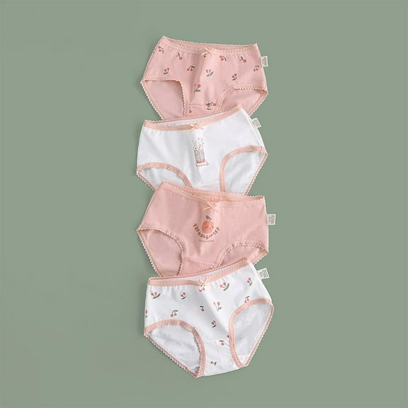 ATOGUTA Girls Underwear 2T-9 Soft Breathable Comfort Cotton Kids Toddler Panties 4-Pack