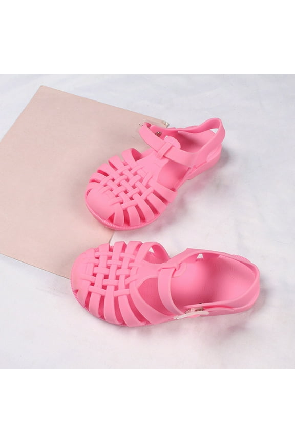 Girls Walking Sandals Girl's and Toddler Jelly Fisherman Sandals(Toddler/Little Kid)