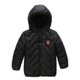 thumbnail image 1 of ATOGUTA Girls Winter Coat Water-Resistant Hooded Winter Warm Down Jacket Black, Size 2T-6, 1 of 4