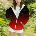 thumbnail image 1 of ATOGUTA Girls Zip Up Hoodie Size 4T-15 Fleece Thick Warm Sweatshirt with Pocket Kids Fashion Winter Clothes Red, 1 of 4