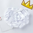 thumbnail image 1 of ATOGUTA Gymnastics Shorts for Girls Ruffle Diaper Covers Cute Cotton Baby Girl Bloomers Shorts 0-24 Months, 1 of 5