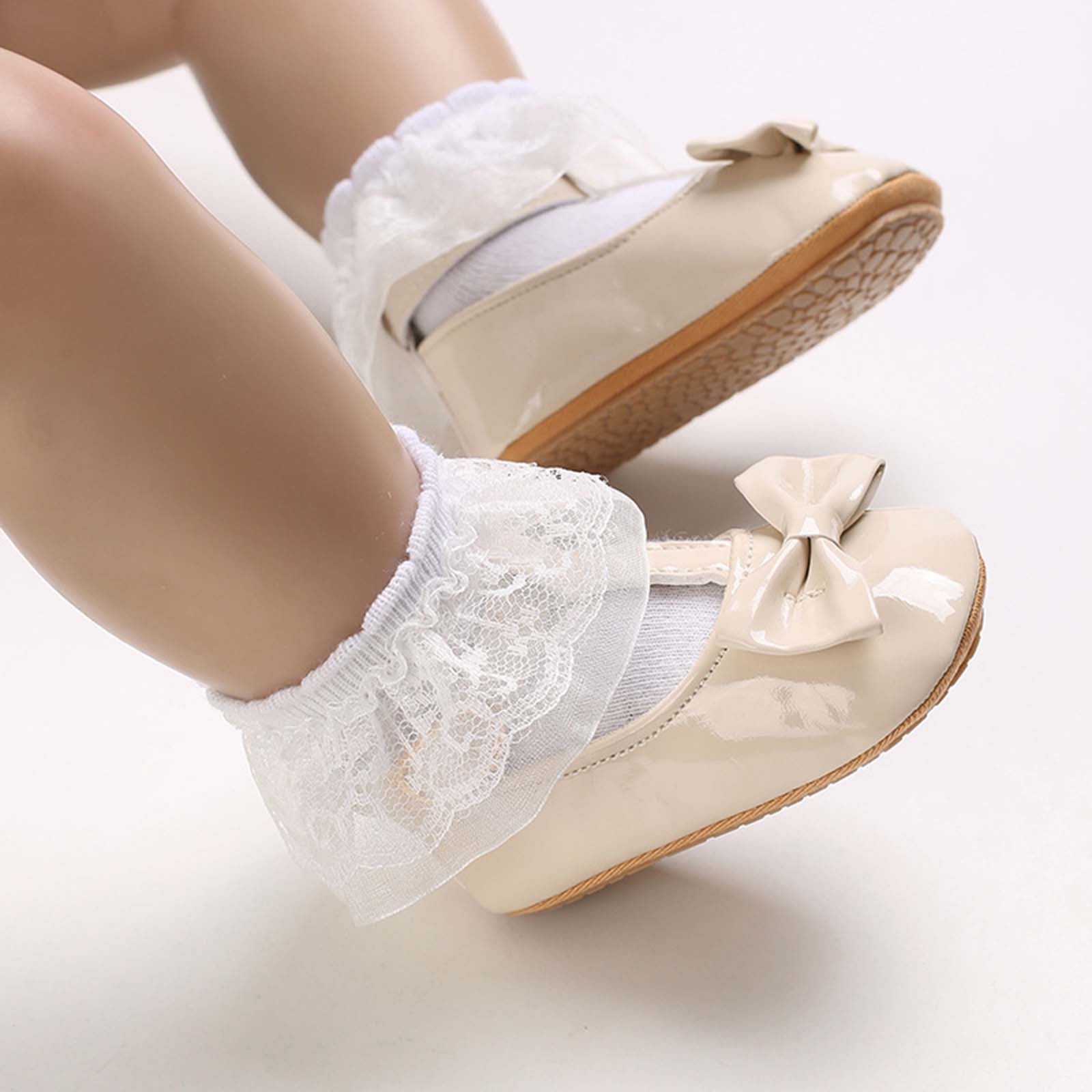 Scarpine Ballerine Mary Jane Per Neonata - PU Morbido, Suola Antiscivolo | Primi Passi Eleganti E Sicuri - Foto 4