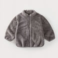 thumbnail image 1 of ATOGUTA Jacket for Boys Full-Zip Polar Fleece Jacket for Children Gray, Size 1T-6, 1 of 6