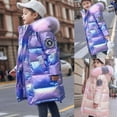 thumbnail image 1 of ATOGUTA Jackets For Girls Quilted Puffer Jacket Warm Hooded Parka Snow Coats Size 4T-9, Purple, 1 of 6