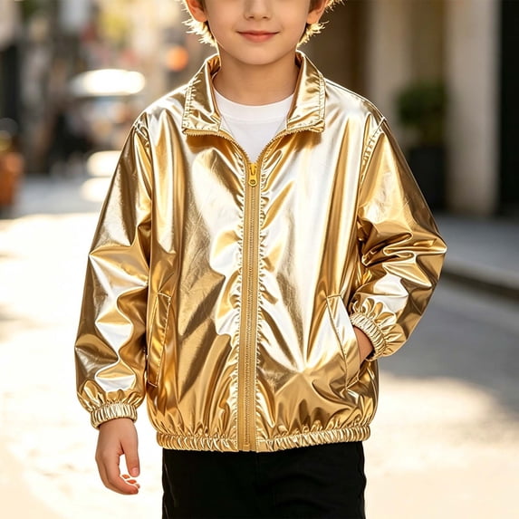 ATOGUTA Jackets for Boys Kids Stand Collar Fall Winter Jackets with Pockets