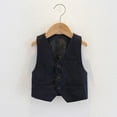 thumbnail image 1 of ATOGUTA Jackets for Kids Boys Formal Suit Vest Solid Vest for Kids Formal Wedding Outfit Black, 1-14 Years, 1 of 3