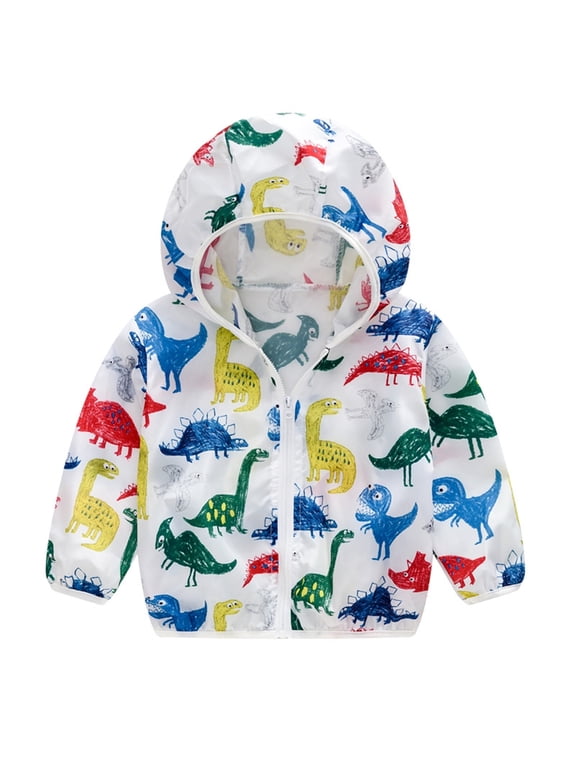 Jackets for Kids Boys Kids Lightweight Hooded Windbreakers,Outdoor Hiking Coat Red, 1-8 Years