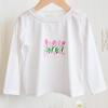 thumbnail image 1 of ATOGUTA Kid Long Sleeve Shirts Girl Soft Basic T-Shirts Top Kids Crewneck Fall Layering Tees White, Size 2T-12, 1 of 4