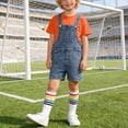thumbnail image 1 of ATOGUTA Kids Boys Outfits Denim Overalls and Short Sleeve T-shirts with Socks Girls Summer Clothes Size 3T-12, Orange, 1 of 8