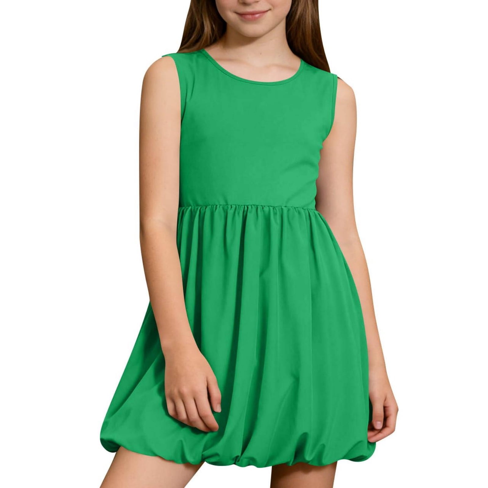 ATOGUTA Kids Dress Summer Boho Sleeveless A-Line Casual Beach Sundress ...