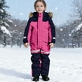 thumbnail image 1 of ATOGUTA Kids Girls Boys Snowsuits Winter Snowboard Suit Girls Waterproof Ski Coat Size 1T-15, Hot Pink, 1 of 6