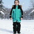 thumbnail image 1 of ATOGUTA Kids Girls Boys Snowsuits Winter Snowboard Suit Girls Waterproof Ski Coat Size 1T-15, Light Blue, 1 of 6