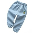 thumbnail image 1 of ATOGUTA Kids Jeans Cotton Pull-On Soft Denim Pants Elastic Waist Casual Wear School Pants Light Blue, Size 2T-7, 1 of 3