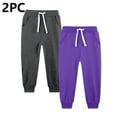thumbnail image 1 of ATOGUTA Kids Pants Boys Size 5T-14 Elastic Waist Athletic Joggers for Running Sports Outdoor School Uniform 2 Pack Navy, 1 of 3