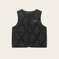 thumbnail image 1 of ATOGUTA Kids Puffer Vest Lightweight Sleeveless Jackets Winter Fall Vests Quilted Coat for Boys Girls Size 7-15, Black, 1 of 4