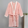 thumbnail image 1 of ATOGUTA Kids Robe Fleece Robe Soft Hooded Bathrobe Pajamas Sleepwear Pink, Size 10-15, 1 of 3