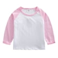 thumbnail image 1 of ATOGUTA Kids Shirt Boys Girls Crewneck T Shirts Casual Tops Tees Fashion Basic Tee Clothes Pink, 2T-12, 1 of 5