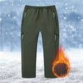 thumbnail image 1 of ATOGUTA Kids Ski Pants Warm Fleece Windproof Water Proof Outdoor Hiking Ski Pants Size 6-17, Army Green, 1 of 6