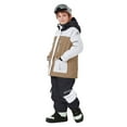 thumbnail image 1 of ATOGUTA Kids Snow Suit Boys Ski Jacket Snow Jacket Pants Suits Windproof Waterproof Winter Coats Size 3T-14 Brown, 1 of 6