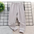 thumbnail image 1 of ATOGUTA Kids Thermal Leggings Thermal Long Johns Underwear Bottom Pants for Boys Girls Gray, Size 3T-14, 1 of 5