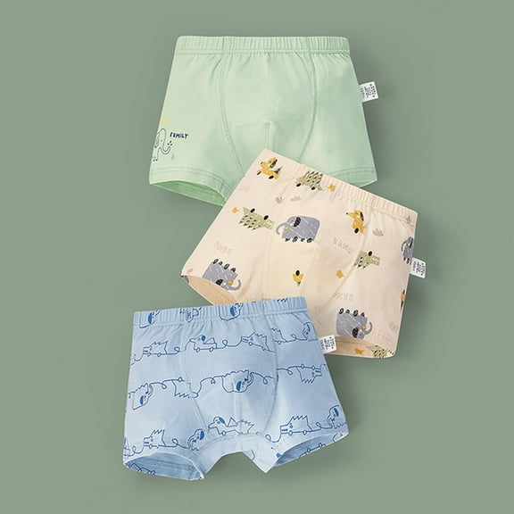ATOGUTA Kids Underwear Boys 2T-9 Cotton Tagless Brief 3 Pack Breathable Underwear for Little Kid Boys