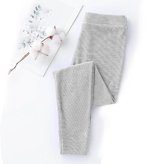 ATOGUTA Kids Unisex Thermal Bottoms Super Soft Kids Leggings Base Layer Bottoms Gray, Size 2T-13