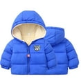 thumbnail image 1 of ATOGUTA Kids Winter Jacket Warm Winter Coat Windproof Rain Jacket Snow Coat Blue, Size 3M-6, 1 of 5