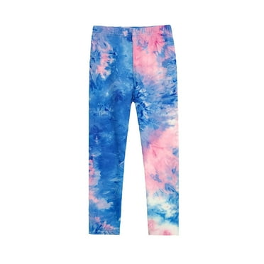 ATOGUTA Leggings for Girls Size 3T-14 Basic Leggings Stretchy Leggings Footless Tight Pants Blue