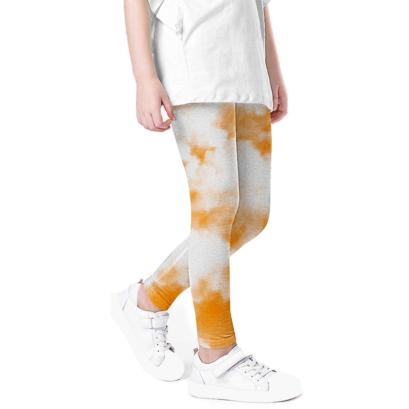 ATOGUTA Leggings for Teen Girls Tie-Dyed Stretchy Soft Kids Summer ...