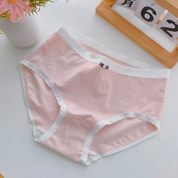 ATOGUTA Little Girl Underwear Size 9-14 Tagless No Show Panties for Teens, Pink