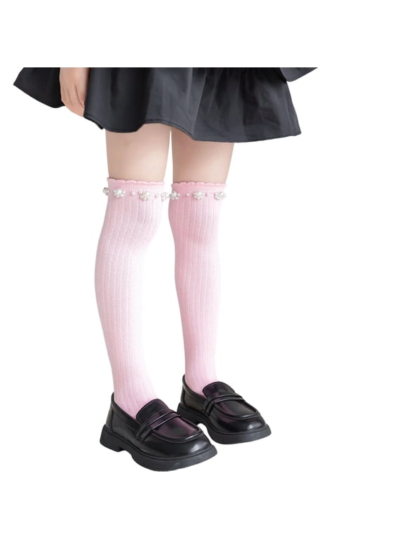 Long Socks for Girls Knee Thigh High Stockings Princess Style Dress Sock For Daily Wear, School Uniforms, Dance