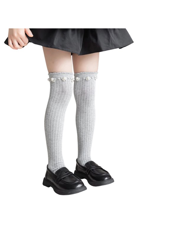 Long Socks for Girls Knee Thigh High Stockings Princess Style Dress Sock For Daily Wear, School Uniforms, Dance