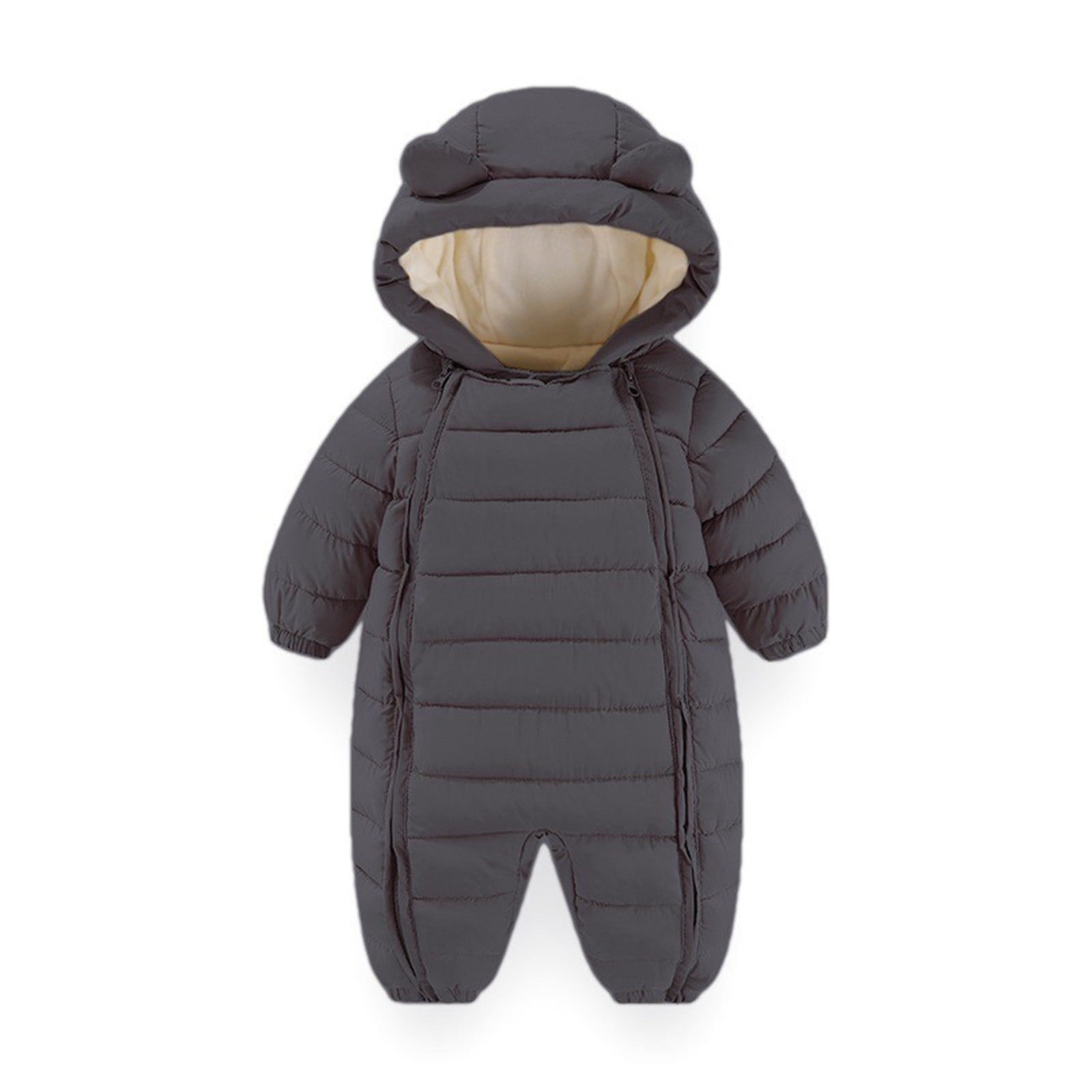 ATOGUTA Onesie Baby Snowsuit Hooded Romper Long Sleeve Fleece Jumpsuits ...