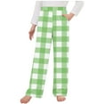 thumbnail image 1 of ATOGUTA Pants for Boys Girls Long Sleep Plaid Pants Soft Lounge Pj Bottoms with Pockets Size 4T-14, 1 of 3