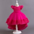 thumbnail image 1 of ATOGUTA Princess Dresses for Girls Kids Prom Puffy Tulle Ball Gown Elegant Dresses for Girls Hot Pink, Size 3T-12, 1 of 5