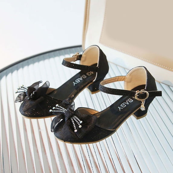 ATOGUTA Princess Shoes for Girls Rhinestone Decoration Princess Shoes Casual Buckle Sandals