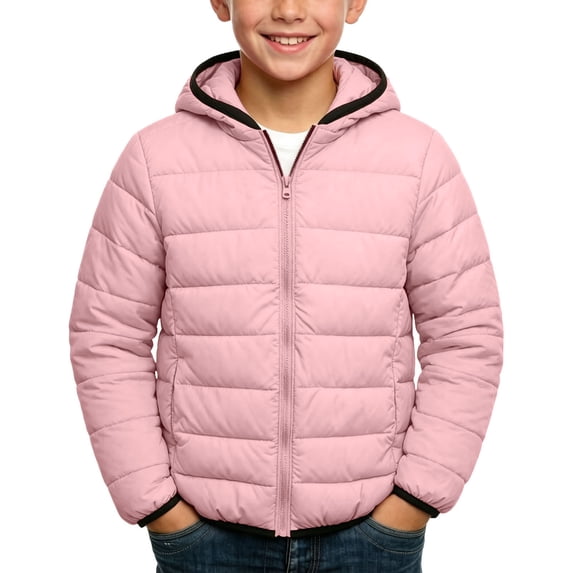 ATOGUTA Puffer Jacket Boys Warm Kids Zip up Long Sleeve Winter Quilted Jackets Coat Outerwear