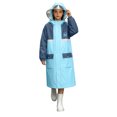 thumbnail image 1 of ATOGUTA Rain Jacket for Kids Lightweight Raincoat Waterproof with Hood Protective Poncho Jacket Pockets Blue, 1 of 8