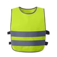 thumbnail image 1 of ATOGUTA Reflection Vest Kids High Visibility Neon Construction Traffic Vest for Cycling Running Skiing Size 8-17, Green, 1 of 8