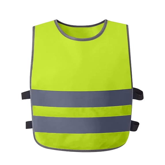 ATOGUTA Reflection Vest Kids High Visibility Neon Construction Traffic Vest for Cycling Running Skiing Size 8-17, Green