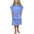 thumbnail image 1 of ATOGUTA Robe for Little Girls Boys Fleece Kids Teen Hooded Bathrobe Blue, Size 6-13, 1 of 5