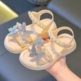 thumbnail image 1 of ATOGUTA Sandals Girls Comfortable Outdoor Beach Hiking Open Toe Casual Athletic Summer Shoes White, 1 of 7