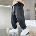 thumbnail image 1 of ATOGUTA School Jeans for Boys Size 5T-15 Casual Straight Leg Baggy Jeans Kids Elastic Waist Loose Denim Pants with Pockets Black, 1 of 6