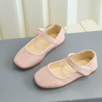 ATOGUTA School Shoes for Girls Pink Ballet Flats Flats for Wedding Party School Uniform Shoes Cute Girls Mary Janes