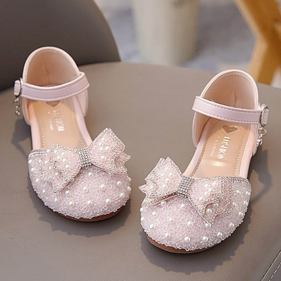 ATOGUTA School Shoes for Teen Girls Pink Ballet Flats Flats for Wedding Party School Uniform Shoes Cute Girls Mary Janes