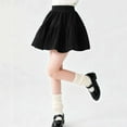 thumbnail image 1 of ATOGUTA School Skirts Girls Casual Mini Flare Pleated Stretch Waist Skater Dance Party School Uniform Skirts Size 5T-15, Black, 1 of 6