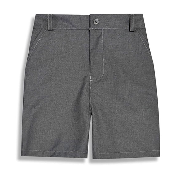 ATOGUTA School Uniform Shorts for Boys Boys Uniform Shorts Boys Clothes Jogger Shorts Gray, Size 3-18 Years